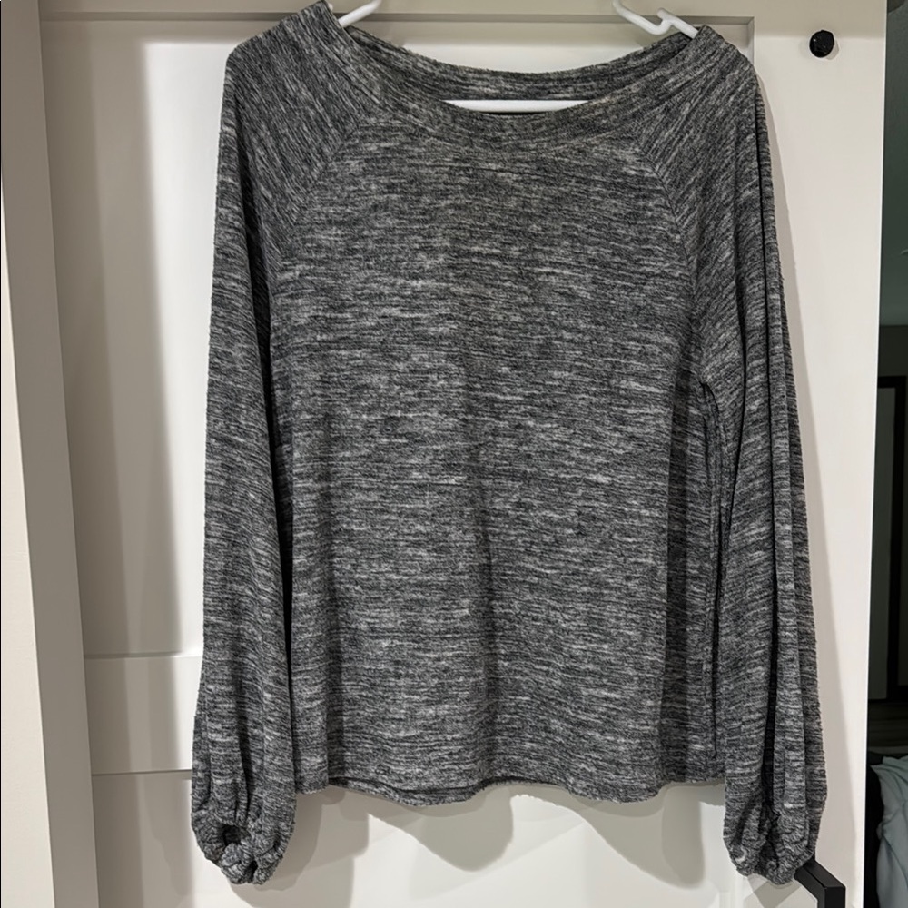 Lou & Grey Gray Knit Tunic Top